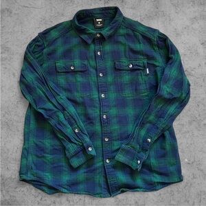 Blue & Green Teton Gravity Research Flannel | XXL / 2XL